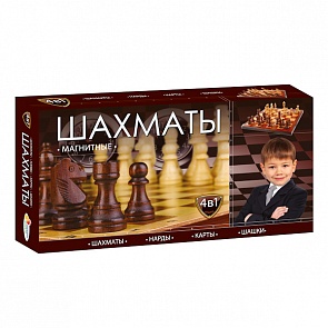 Шахматы магнитные 4-в-1 (Играем вместе, G049-H37012Rsim)